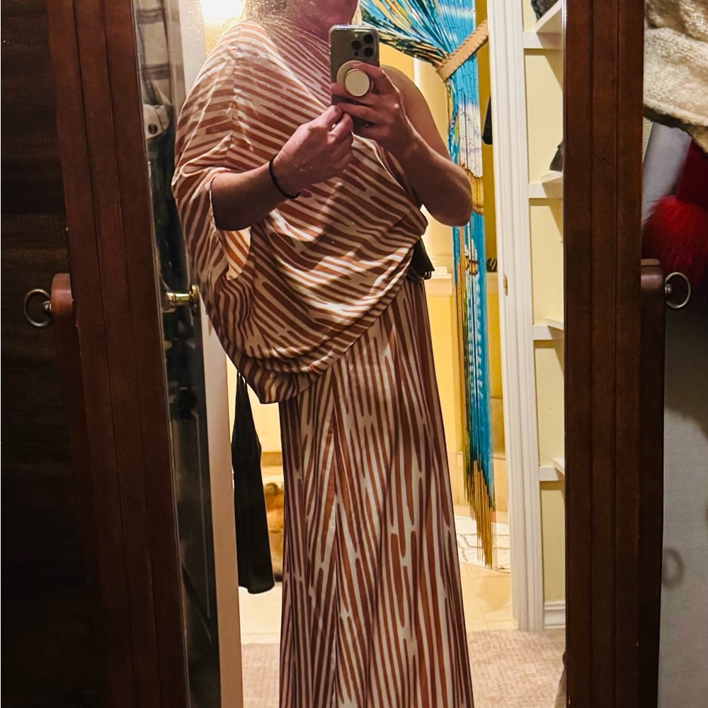 Chic Striped Maxi Dress